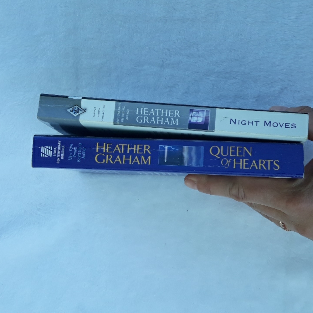2 Heather Graham paperback books, Queen of Hearts and Night Moves 1985 - Picture 6 of 7